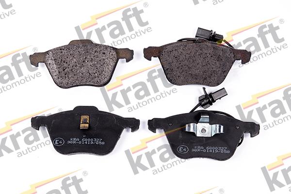 KRAFT AUTOMOTIVE 6000327 - Тормозные колодки, дисковые, комплект autospares.lv