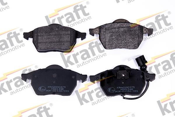 KRAFT AUTOMOTIVE 6000375 - Тормозные колодки, дисковые, комплект autospares.lv