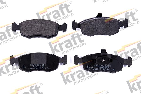 KRAFT AUTOMOTIVE 6003315 - Тормозные колодки, дисковые, комплект autospares.lv