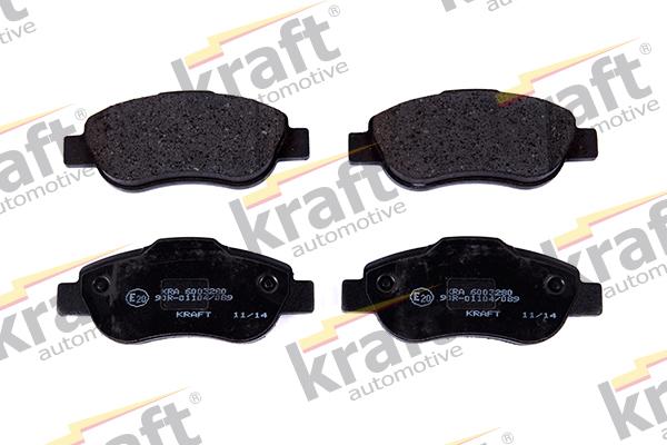 KRAFT AUTOMOTIVE 6003280 - Тормозные колодки, дисковые, комплект autospares.lv