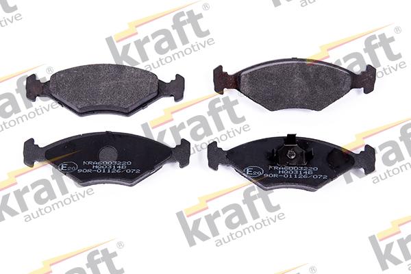 KRAFT AUTOMOTIVE 6003220 - Тормозные колодки, дисковые, комплект autospares.lv