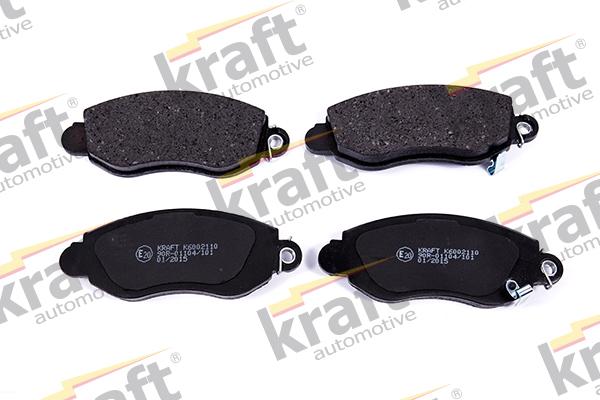 KRAFT AUTOMOTIVE 6002110 - Тормозные колодки, дисковые, комплект autospares.lv