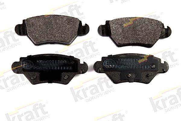 KRAFT AUTOMOTIVE 6011500 - Тормозные колодки, дисковые, комплект autospares.lv