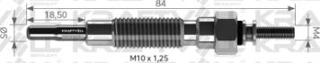 KRAFTVOLL GERMANY 05030054 - Свеча накаливания autospares.lv