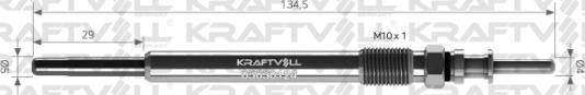 KRAFTVOLL GERMANY 05030124 - Свеча накаливания autospares.lv