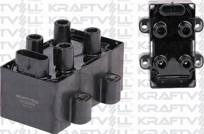 KRAFTVOLL GERMANY 05020008 - Катушка зажигания autospares.lv