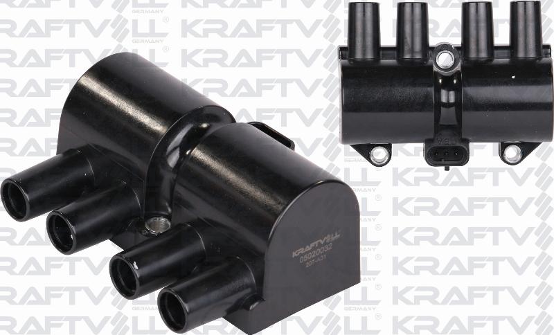 KRAFTVOLL GERMANY 05020032 - Катушка зажигания autospares.lv