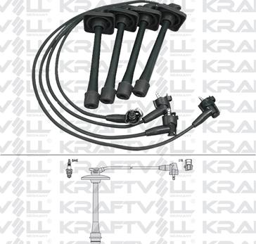 KRAFTVOLL GERMANY 05070240 - Комплект проводов зажигания autospares.lv