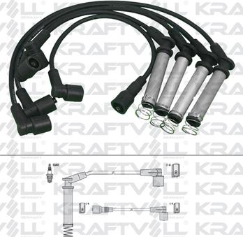 KRAFTVOLL GERMANY 05070242 - Комплект проводов зажигания autospares.lv