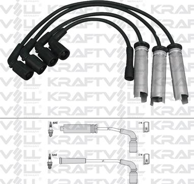 KRAFTVOLL GERMANY 05070260 - Комплект проводов зажигания autospares.lv