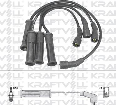 KRAFTVOLL GERMANY 05070204 - Комплект проводов зажигания autospares.lv