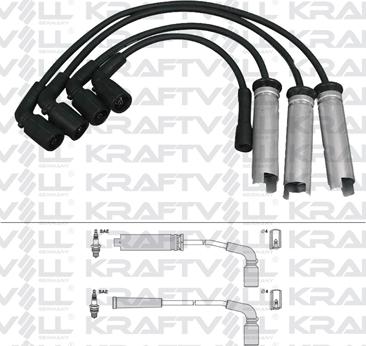 KRAFTVOLL GERMANY 05070271 - Комплект проводов зажигания autospares.lv