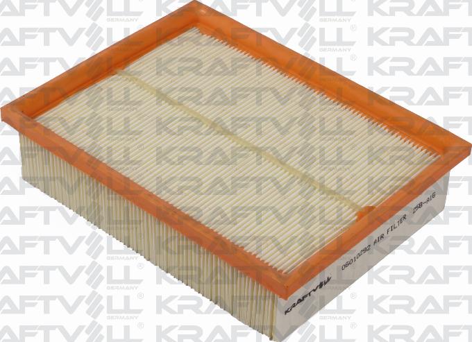 KRAFTVOLL GERMANY 06010292 - Воздушный фильтр, двигатель autospares.lv