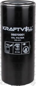 KRAFTVOLL GERMANY 06070001 - Масляный фильтр autospares.lv