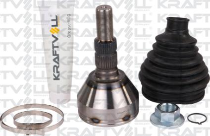 KRAFTVOLL GERMANY 01020044 - Шарнирный комплект, ШРУС, приводной вал autospares.lv