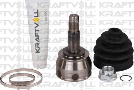 KRAFTVOLL GERMANY 01020057 - Шарнирный комплект, ШРУС, приводной вал autospares.lv