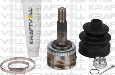 KRAFTVOLL GERMANY 01020069 - Шарнирный комплект, ШРУС, приводной вал autospares.lv