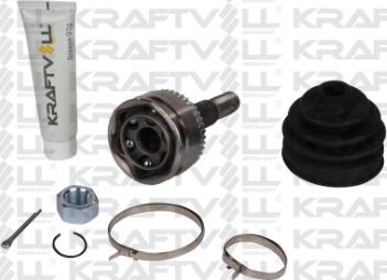 KRAFTVOLL GERMANY 01020157 - Шарнирный комплект, ШРУС, приводной вал autospares.lv