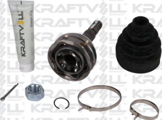 KRAFTVOLL GERMANY 01020128 - Шарнирный комплект, ШРУС, приводной вал autospares.lv