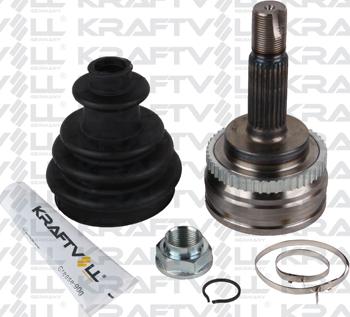 KRAFTVOLL GERMANY 01020258 - Шарнирный комплект, ШРУС, приводной вал autospares.lv