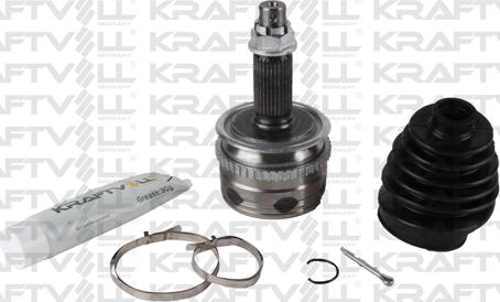 KRAFTVOLL GERMANY 01020204 - Шарнирный комплект, ШРУС, приводной вал autospares.lv