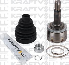 KRAFTVOLL GERMANY 01020229 - Шарнирный комплект, ШРУС, приводной вал autospares.lv