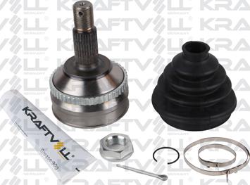 KRAFTVOLL GERMANY 01020220 - Шарнирный комплект, ШРУС, приводной вал autospares.lv