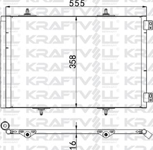 KRAFTVOLL GERMANY 08060099 - Конденсатор кондиционера autospares.lv