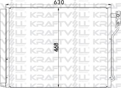 KRAFTVOLL GERMANY 08060086 - Конденсатор кондиционера autospares.lv