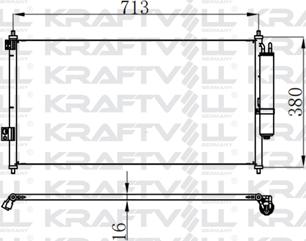 KRAFTVOLL GERMANY 08060026 - Конденсатор кондиционера autospares.lv