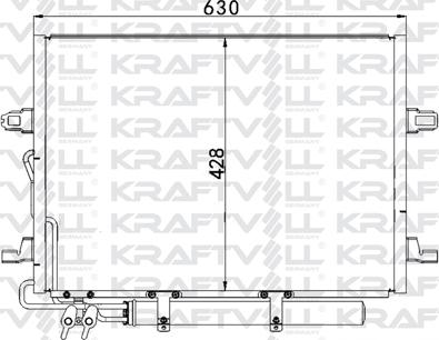 KRAFTVOLL GERMANY 08060074 - Конденсатор кондиционера autospares.lv