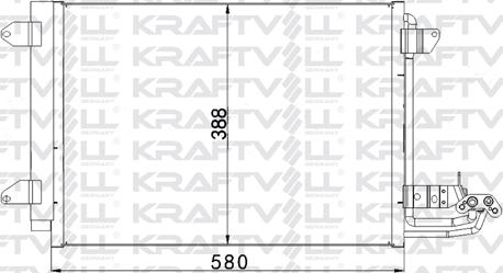 KRAFTVOLL GERMANY 08060130 - Конденсатор кондиционера autospares.lv