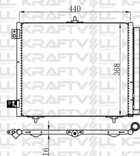 KRAFTVOLL GERMANY 08060177 - Конденсатор кондиционера autospares.lv