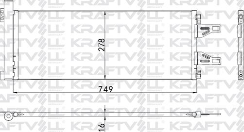 KRAFTVOLL GERMANY 08060213 - Конденсатор кондиционера autospares.lv