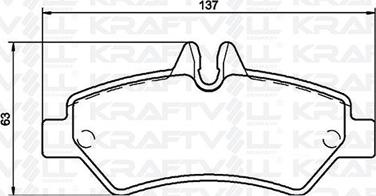 KRAFTVOLL GERMANY 07010040 - Тормозные колодки, дисковые, комплект autospares.lv