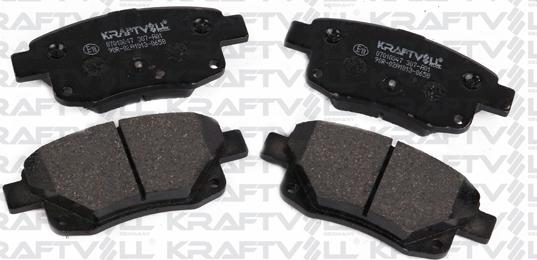 KRAFTVOLL GERMANY 07010047 - Тормозные колодки, дисковые, комплект autospares.lv