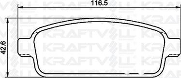 KRAFTVOLL GERMANY 07010056 - Тормозные колодки, дисковые, комплект autospares.lv