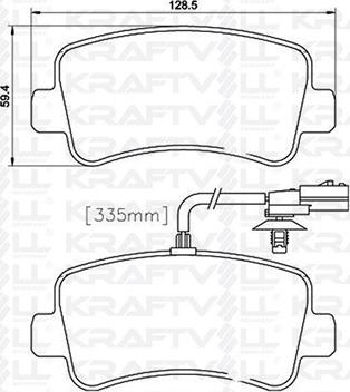 KRAFTVOLL GERMANY 07010058 - Тормозные колодки, дисковые, комплект autospares.lv