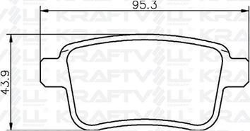 KRAFTVOLL GERMANY 07010052 - Тормозные колодки, дисковые, комплект autospares.lv