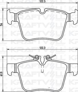 KRAFTVOLL GERMANY 07010069 - Тормозные колодки, дисковые, комплект autospares.lv