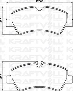 KRAFTVOLL GERMANY 07010066 - Тормозные колодки, дисковые, комплект autospares.lv