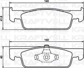 KRAFTVOLL GERMANY 07010067 - Тормозные колодки, дисковые, комплект autospares.lv