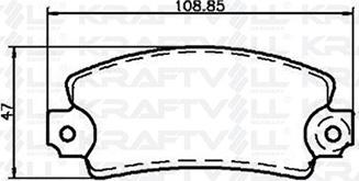 KRAFTVOLL GERMANY 07010003 - Тормозные колодки, дисковые, комплект autospares.lv