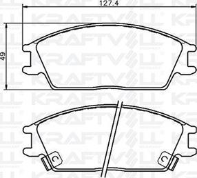 KRAFTVOLL GERMANY 07010007 - Тормозные колодки, дисковые, комплект autospares.lv