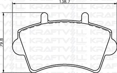 KRAFTVOLL GERMANY 07010016 - Тормозные колодки, дисковые, комплект autospares.lv