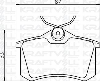 KRAFTVOLL GERMANY 07010012 - Тормозные колодки, дисковые, комплект autospares.lv