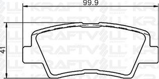 KRAFTVOLL GERMANY 07010089 - Тормозные колодки, дисковые, комплект autospares.lv