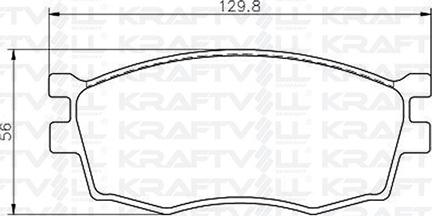 KRAFTVOLL GERMANY 07010084 - Тормозные колодки, дисковые, комплект autospares.lv