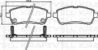 KRAFTVOLL GERMANY 07010085 - Тормозные колодки, дисковые, комплект autospares.lv