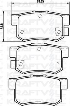 KRAFTVOLL GERMANY 07010080 - Тормозные колодки, дисковые, комплект autospares.lv